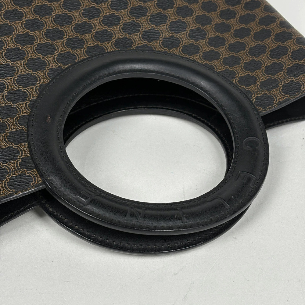 Celine Macadam handbag logo canvas black brown - Picture 6 of 7
